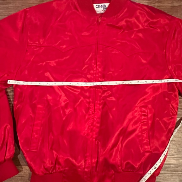 Chalk line made in the USA large red sports jacket vintage - Picture 8 of 8